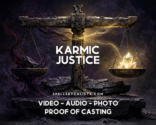 Karmic Justice Spell personalized ritual casting by Calista