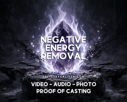Negative Energy Removal Spell personalized ritual casting by Calista