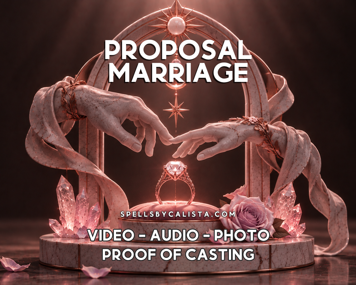 Proposal & Marriage Spell personalized ritual casting by Calista