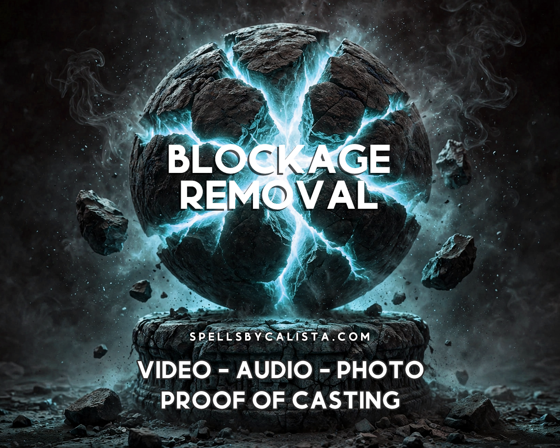 Remove Blockages Spell personalized ritual casting by Calista